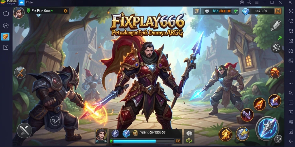 Tampilan menarik dari gameplay FIXPLAY666 yang menampilkan aksi pertarungan ARPG.