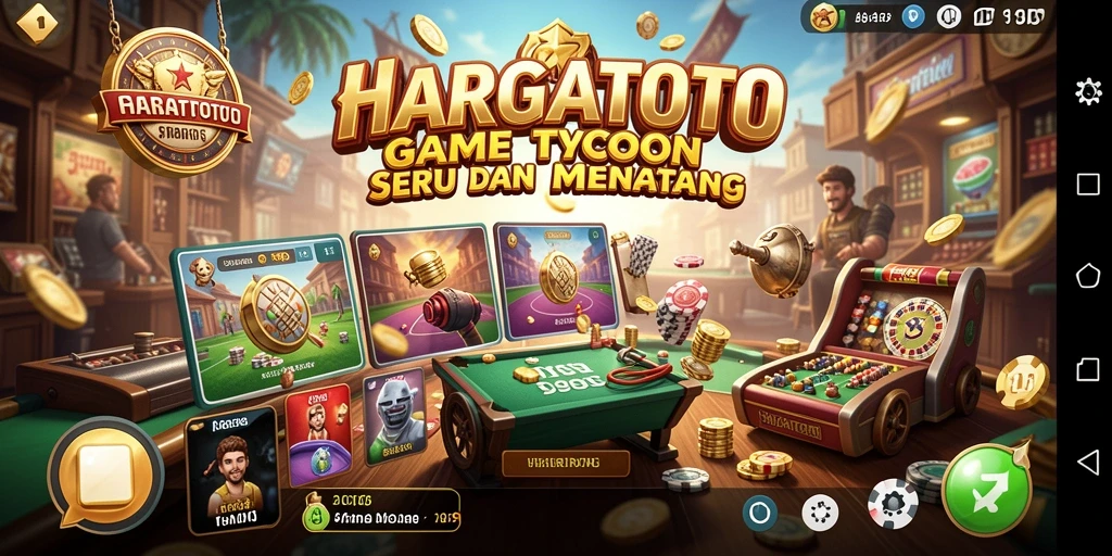 Tampilan gameplay HARGATOTO yang menakjubkan dan interaktif.