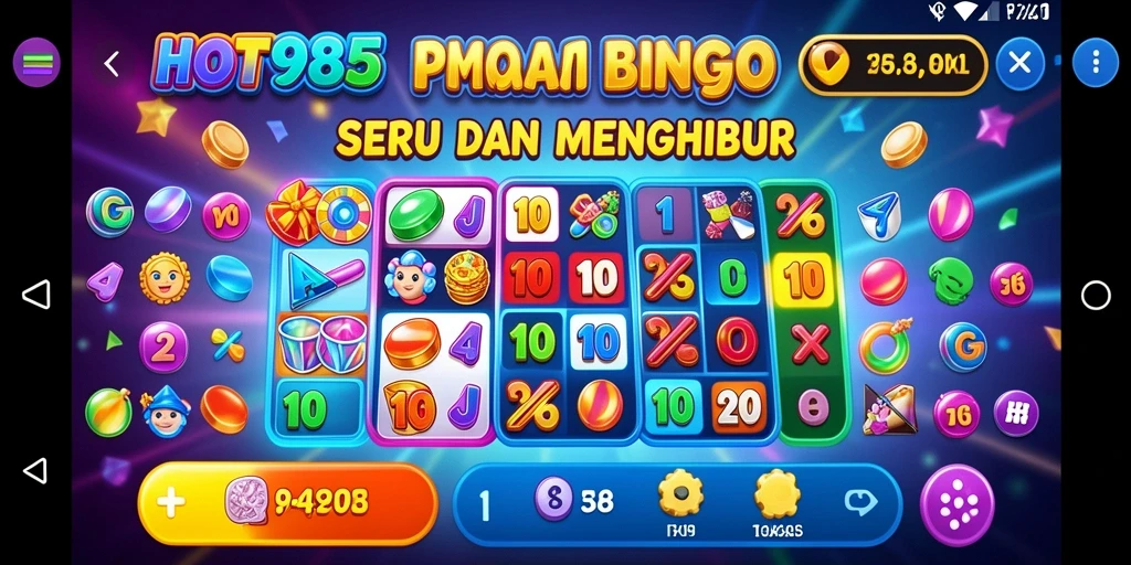 Tangkapan layar dari gameplay seru Bingo di HOT985.