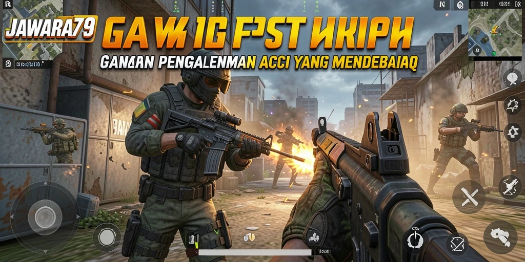 Gameplay intens dalam JAWARA79 dengan aksi tembak-menembak yang seru.