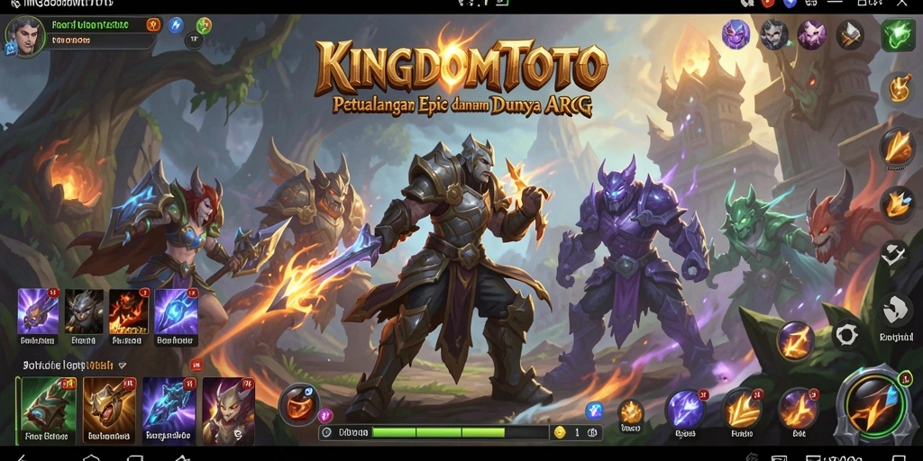 Menampilkan gameplay mendebarkan dalam game ARPG KINGDOMTOTO.