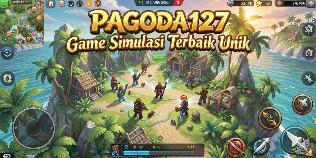 Screenshot utama PAGODA127 menampilkan gameplay simulasi yang imersif.