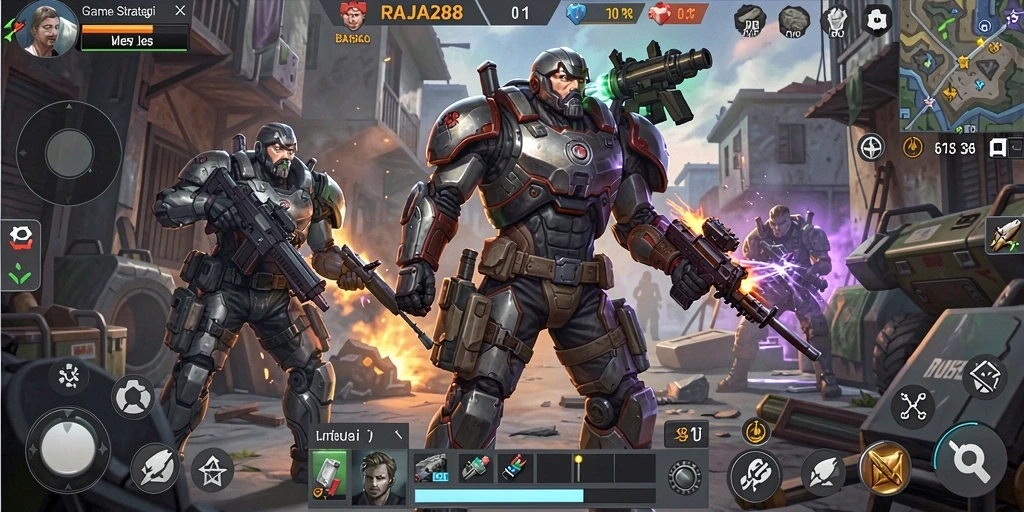Tampilan gameplay RAJA288 yang penuh strategi dan taktik.