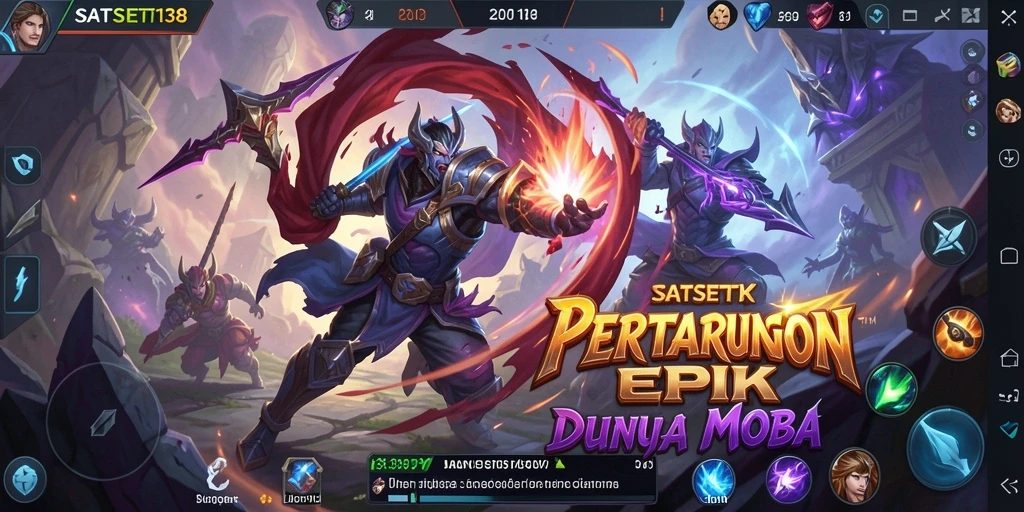 Gameplay MOBA yang menegangkan dan seru di SATSET138.
