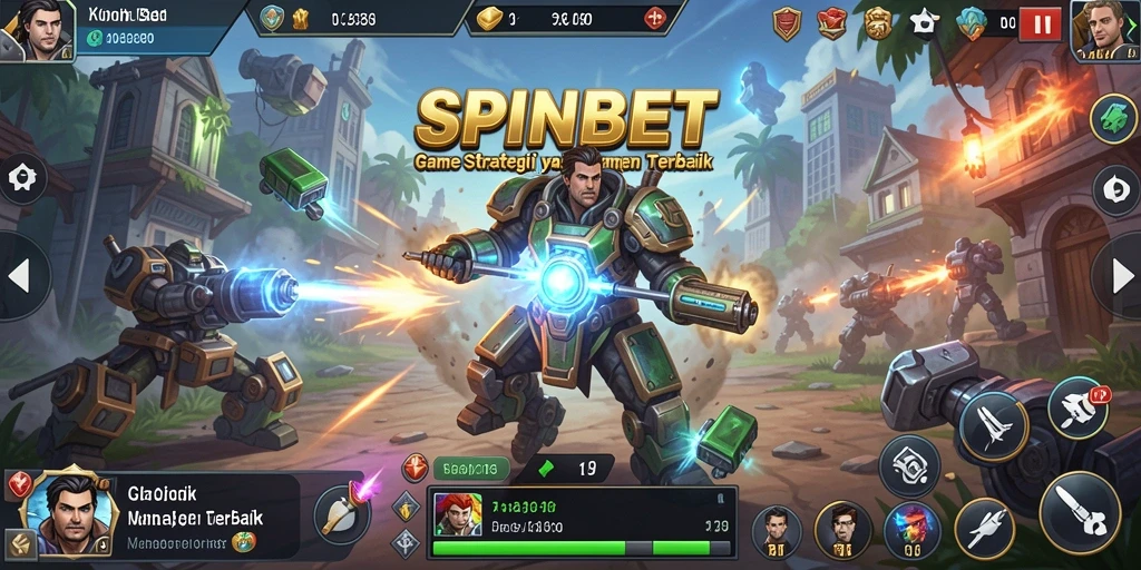 Tampilan gameplay SPINBET yang strategis dan menarik.