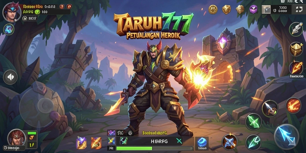 Screenshot gameplay TARUH777 menampilkan aksi petualangan seru dan pertarungan epik.