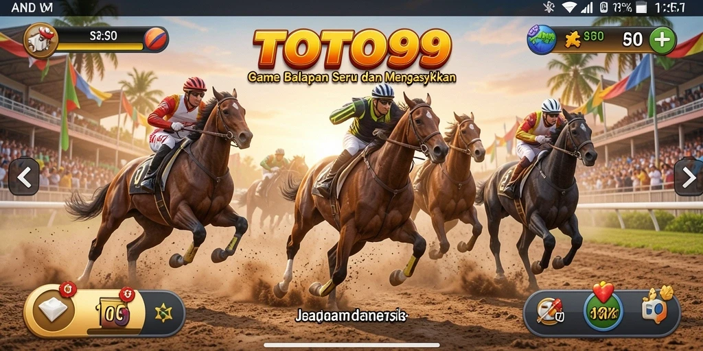 Tampilan permainan balapan yang mendebarkan di TOTO99.