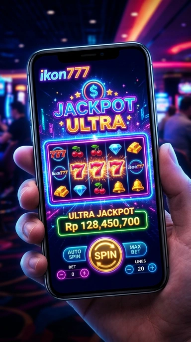 Tampilan utama aplikasi ikon777 yang informatif.